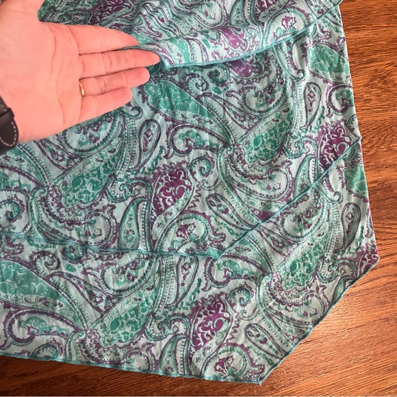 vintage y2k handkerchief top paisley 18/20 L cami - Picture 2 of 6